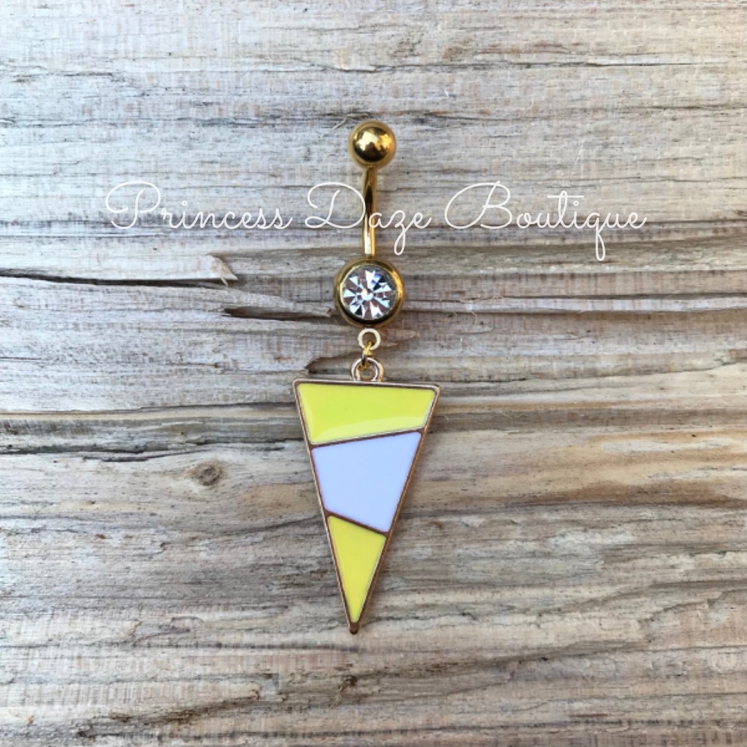 Vintage Gold Belly Button Ring